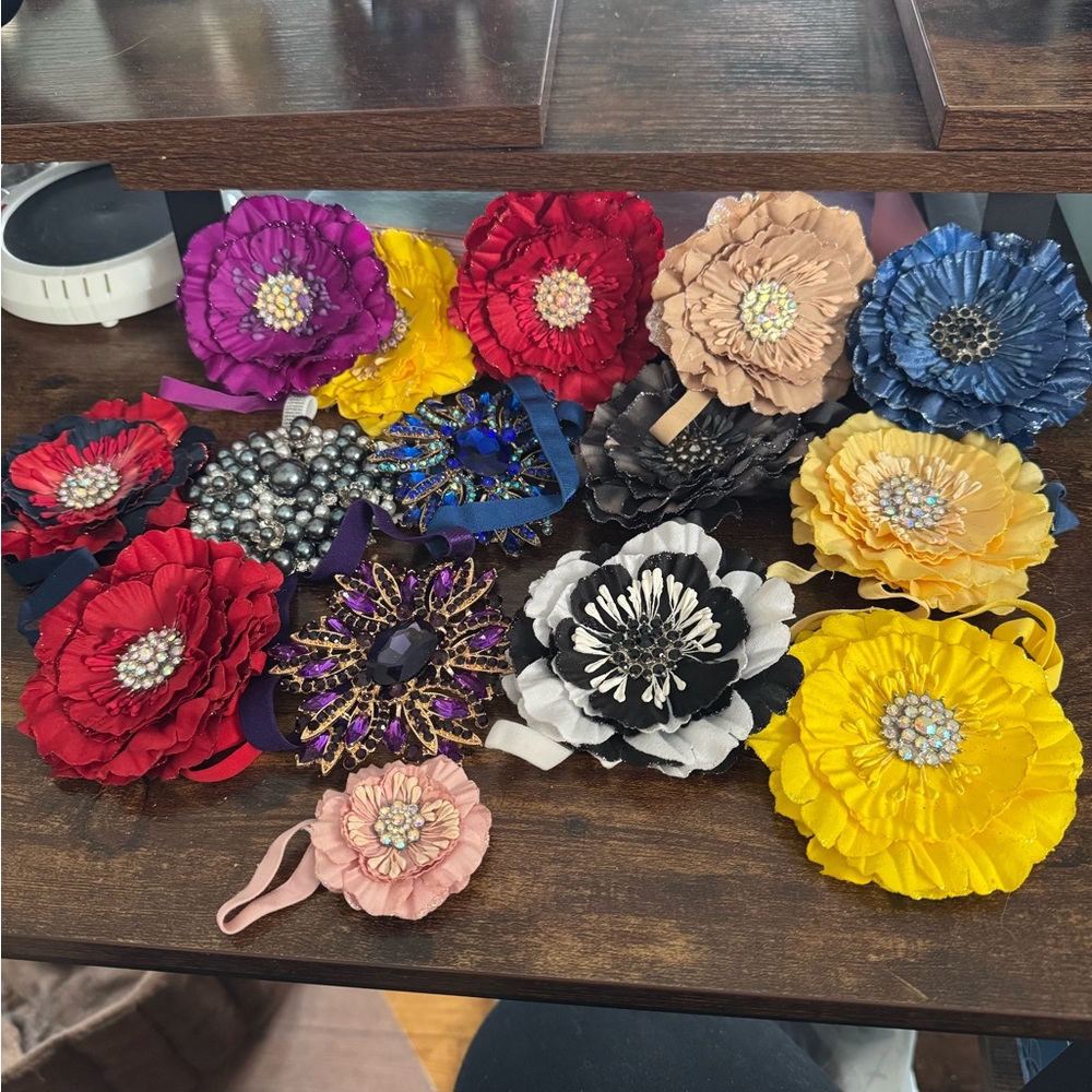 Colorful Floral Hair Accessories